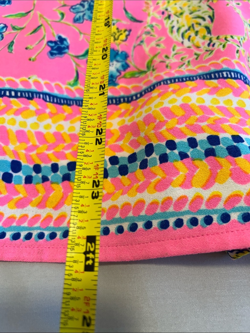 Lilly Pulitzer Zoya Romper Prosecco Pink Tigress Garden Ruffle Size 4 - Picture 5 of 11